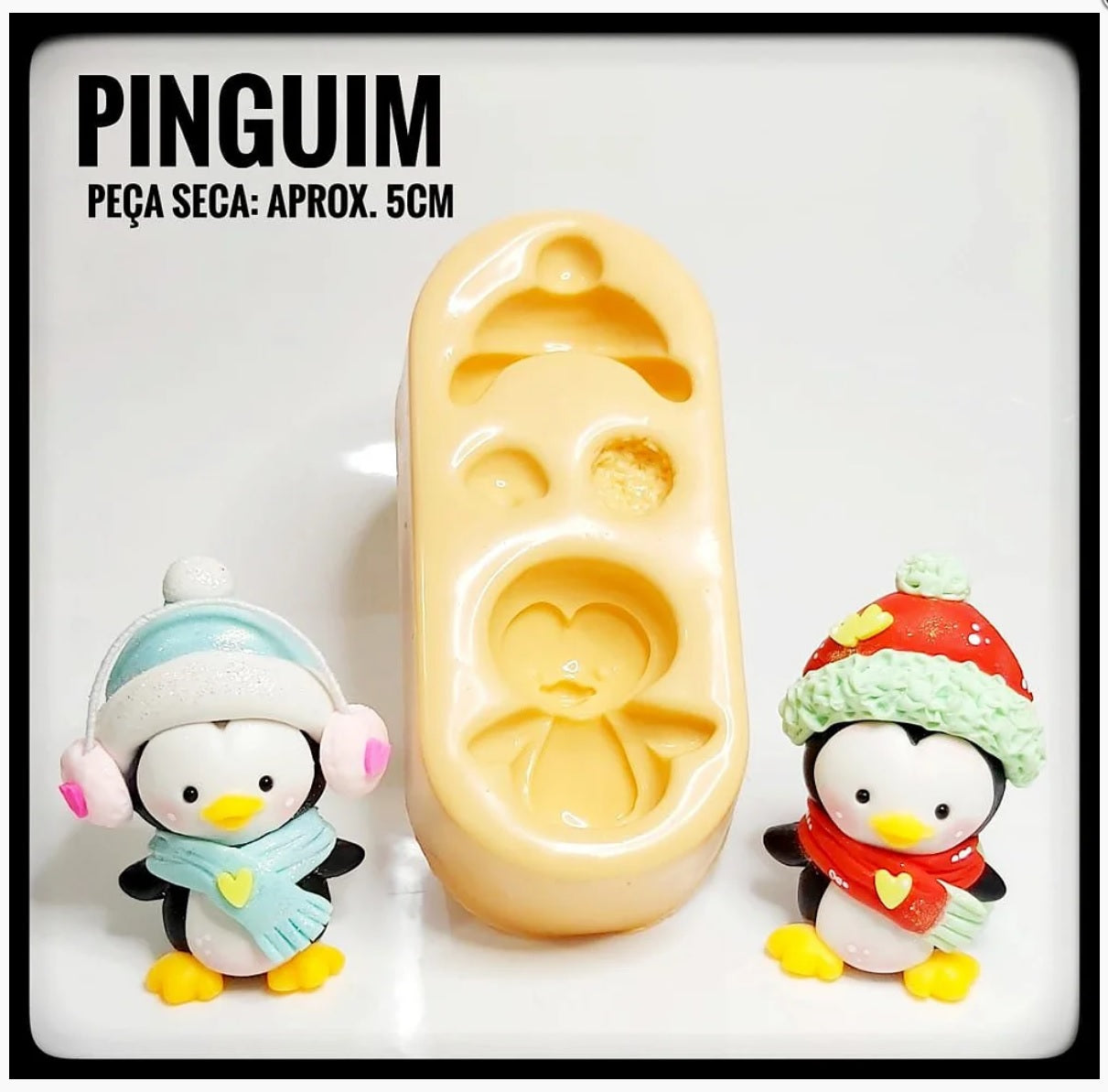 Molde de Silicon Pinguim AdM