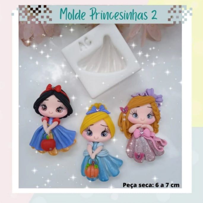 Molde de Silicon Princesinhas 2 AC