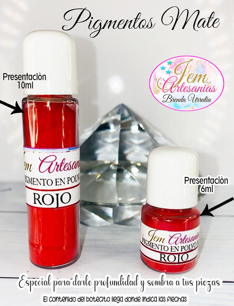 Pigmento en Polvo 10ml. Rojo BU