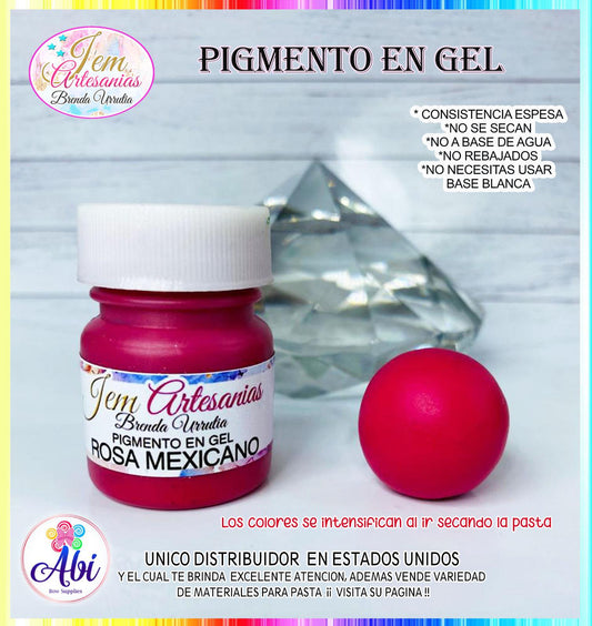 Pigmento en Gel color Rosa Mexicano BU