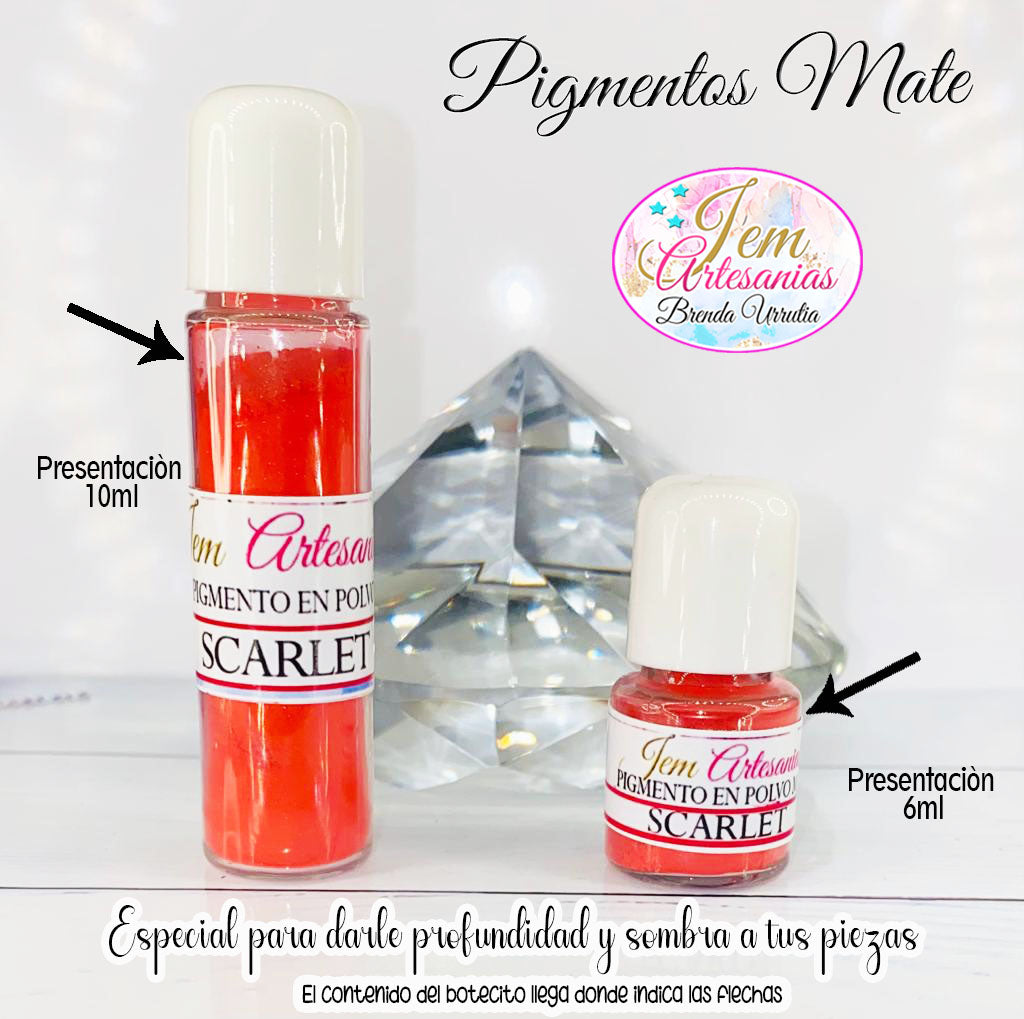 Pigmento en Polvo Scarlet 10ml BU