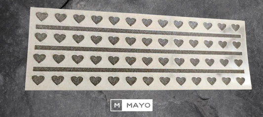 Stencil Lineas y Corazones