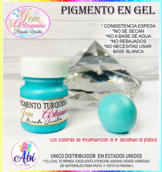 Pigmento en Gel color Turquesa BU