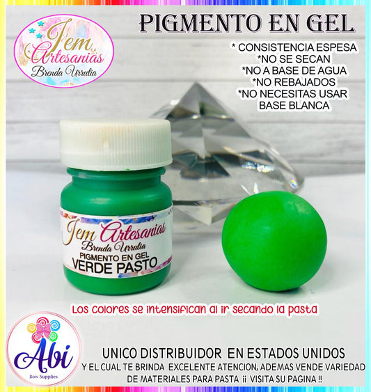 Pigmento en Gel color Verde Pasto BU